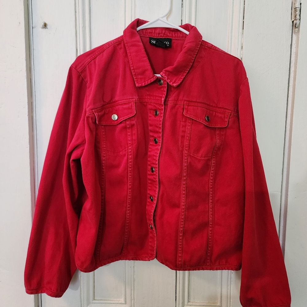 Red Denim Jacket
